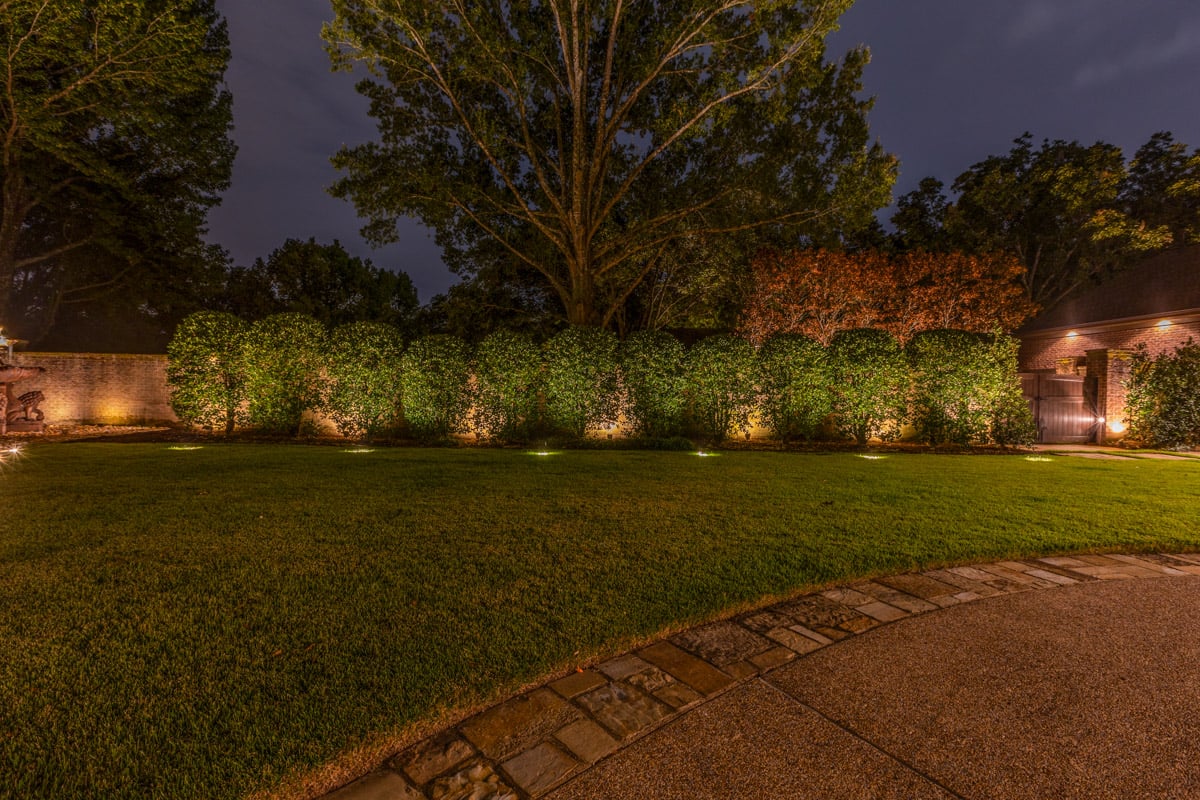 Residential landscape tree and shrub lighting 