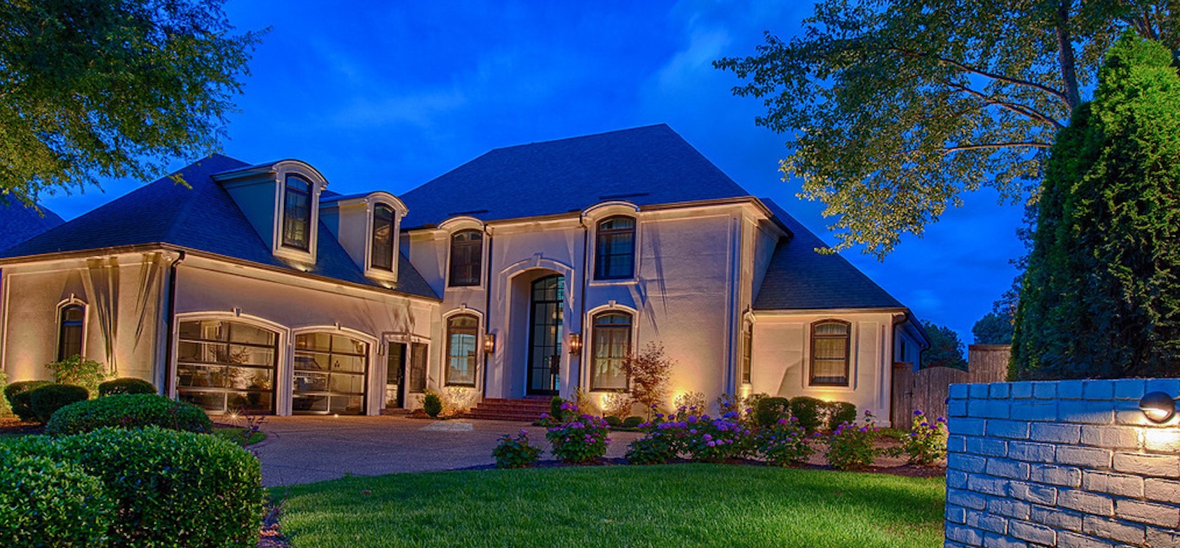 Blue Sky Architectural & Landscape Lighting front of home