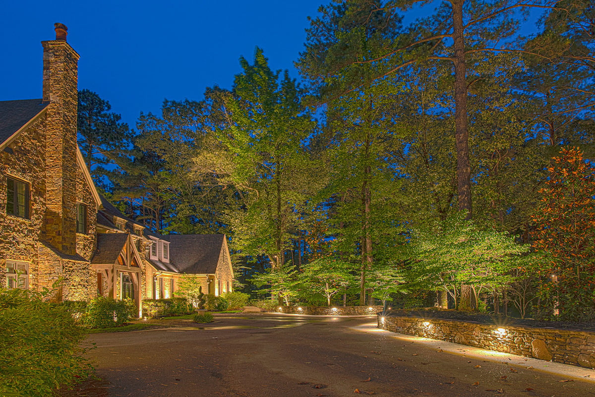 Driveway Lighting. Architectural, Wall, Landscape