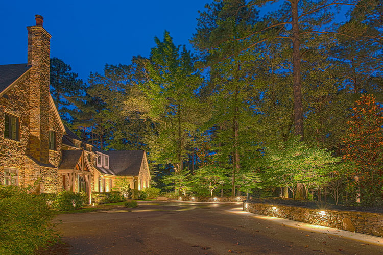 Driveway Lighting. Architectural, Wall, Landscape