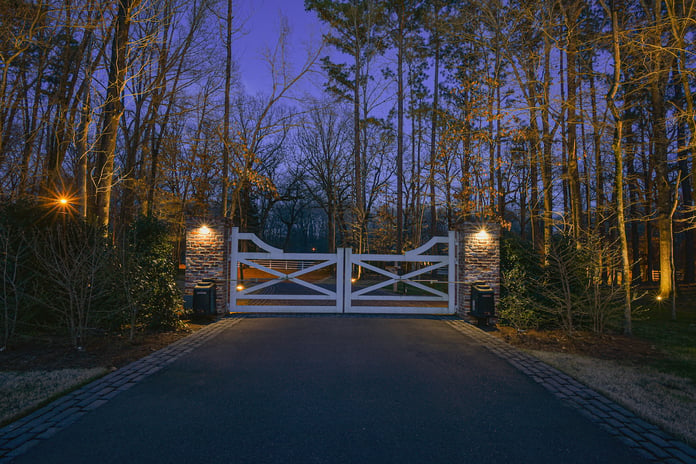 Gate Entrance Lighting for security